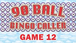 90 Ball Bingo Caller Game  Game 12 [upl. by Vicki442]