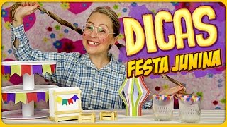 Dicas de Decoração para Festa Junina DiY [upl. by Eidnim]