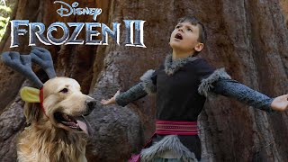 FROZEN 2  Lost in the Woods  REAL LIFE KRISTOFF amp SVEN by Martin 9 and his dog Melville [upl. by Ynohtnaeoj]