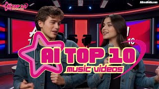 AI TOP 10 Show  Sergio and Ellen presents  The best 5 AI music videos  November 2024 [upl. by Nikolai458]