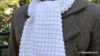 How to crochet a scarf  pattern for beginners [upl. by Fredelia]