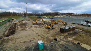 Copley High School Stadium Renovation Project  Establishing the Building Pad [upl. by Hadihsar]