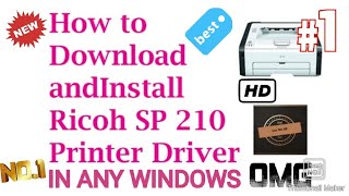 how to install ricoh printer drivershow to install ricoh sp 210 printer Earth Technology [upl. by Nyvar350]