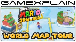 Super Mario 3D World  World Map Tour Wii U [upl. by Blumenthal528]