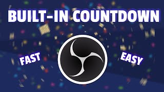 How to Add a Countdown Timer Using OBS  NO DOWNLOAD [upl. by Ellednahs148]