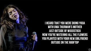 Lorde  DOMINOES Lyrics [upl. by Oruhtra]