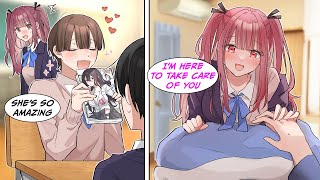 Manga Dub The pretty girl at school gets jealous when the nerdy boy shows off his favorite girl [upl. by Ordep754]