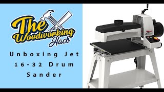 Unboxing a JET 1632 Drum Sander this thing is awesome jettools [upl. by Ponzo]