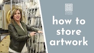 How to Store Artwork  Home Staging Warehouse [upl. by Dorsey]