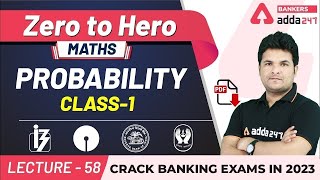 Probability Part1  Maths  Adda247 Banking Classes  Lec58 [upl. by Recnal]