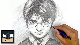 How To Draw Harry Potter Easy Drawing Tutorial [upl. by Lleira]