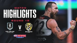 Port Adelaide v Richmond Highlights  Round 19 2024  AFL [upl. by Bartholomew]