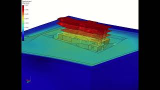 Full 3D seismic analysis of complex building using H5DRM on OpenSees [upl. by Cassandry279]