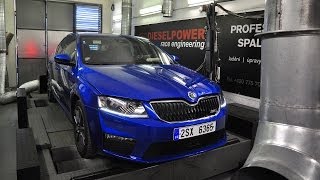 Skoda Octavia RS TSI 2013 on the dyno  real power test [upl. by Kwang]