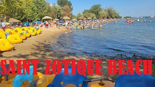 Saint Zotique Beach  Last Hurrah of Summer 2023  Famous Lake Quebec Canada [upl. by Smiga]