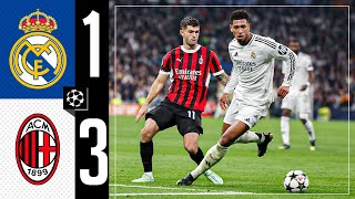 HIGHLIGHTS  Real Madrid 13 AC Milan  Champions League 202425 [upl. by Vassili]