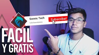 🎬 Como HACER ANIMACIONES de REDES SOCIALES  Usalos en stream y videos  Sonnic Tech [upl. by Kensell244]