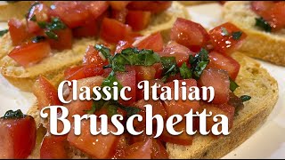 CLASSIC ITALIAN BRUSCHETTA Authentic recipe from Florence Italy [upl. by Zetrauq]