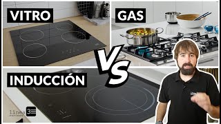 Diferencia entre INDUCCIÓN VITROCERÁMICA Y GAS [upl. by Suriaj990]