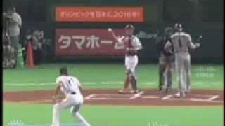 Crazy Pitcher Shinjo Japanese Baseball Antics  May 18 2008 [upl. by Ornas]