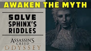 How to Solve the Sphinxs Riddles  Awaken the Myth  ASSASSINS CREED ODYSSEY [upl. by Tnilf498]