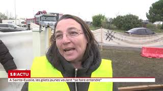 A SainteEulalie les gilets jaunes veulent quotse faire entendrequot [upl. by Fredrika]