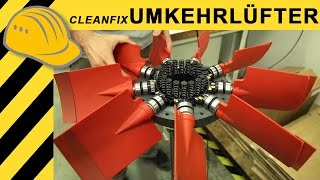 Cleanfix Umkehrlüfter im Einsatz  Innovation im Recycling Umschlag Jobreport [upl. by Tsugua]