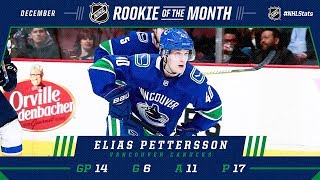 Elias Pettersson earns December Rookie of the Month honors [upl. by Euqininod512]