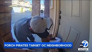 Porch pirate targets Orange County neighborhood [upl. by Woo365]