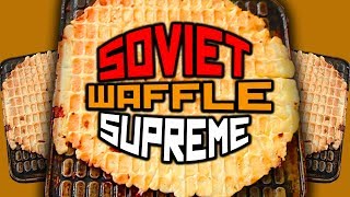 Birthday cooking with Soviet waffle iron [upl. by Denae]