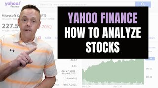 How to Use Yahoo Finance for Stock Analysis in 2021 [upl. by Yrred]