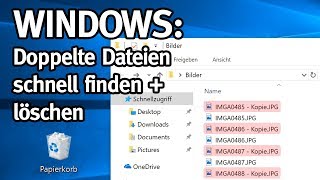 Doppelte Dateien finden und löschen Windows [upl. by Htebazie891]