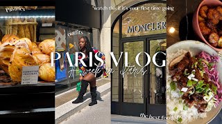 TRAVEL VLOG  spend a week in PARIS with me food spots cafes shopping outfits  more [upl. by Anerev]