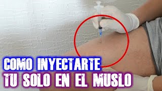 ✅COMO PONER UNA INYECCIÓN💉 INTRAMUSCULAR Sin dolor😱💯 [upl. by Johnston]