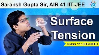 Surface Tension Class 11 Physics  Mechanical Properties of Fluids  IIT JEE  NEET  eSaral [upl. by Yoho787]