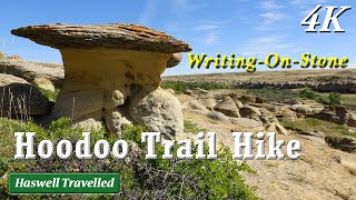 Hoodoo Trail in WritingOnStone Provincial Park  Alberta Canada 4K [upl. by Chemosh]