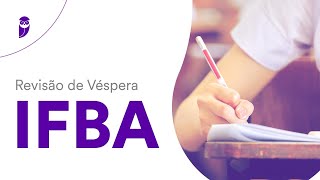 Revisão de Véspera IFBA [upl. by Assenej]