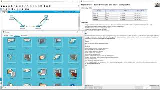 291 Packet Tracer  Basic Switch and End Device Configuration [upl. by Asare]