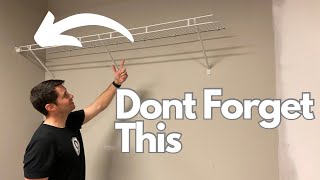 Easiest way to Install Closet Wire Shelves Step by Step Closetmaid Shelf Install [upl. by Jeffrey]