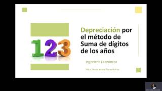 Método de Depreciación de Suma de Dígitos [upl. by Reyam]