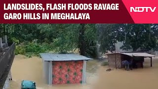 Meghalaya Flood News  One Dead Several Injured As Landslides Flash Floods Ravage Garo Hills [upl. by Eelrihs]