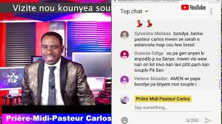 Prière Midi Pasteur Carlos Live Stream [upl. by Ayotac]