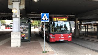 SL Buses at Tyresö city centre Stockholm Sweden SL [upl. by Susy761]