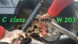 Mercedes w203 Rear Shock Absorber replacement [upl. by Esir265]