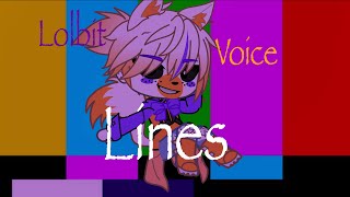 Lolbit Voice Lines  Gacha Club [upl. by Lamiv]