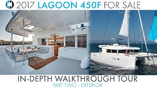 Lagoon 450 Catamaran for Sale quotAnniequot  Exterior Boat Walkthrough Tour [upl. by Forelli]