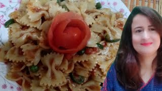 Vegetable bow tie pasta recipe  Arabiata Source Recipie  Italian Recipie  Hindi Urdu [upl. by Marden]