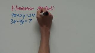 Elimination Method  Simultaneous Equations [upl. by Ranitta]