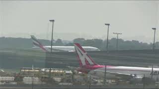 RARE Emirates 777 Cargo Landing at CVG Cincinnati Northern Kentucky International Airport [upl. by Pyne652]