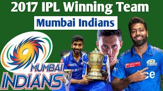 2017 IPL Winning Team Mumbai Indian  Mumbai Indian Winning Moments [upl. by Bianca]